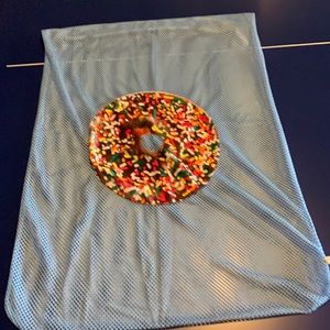 Donut pattern laundry bag